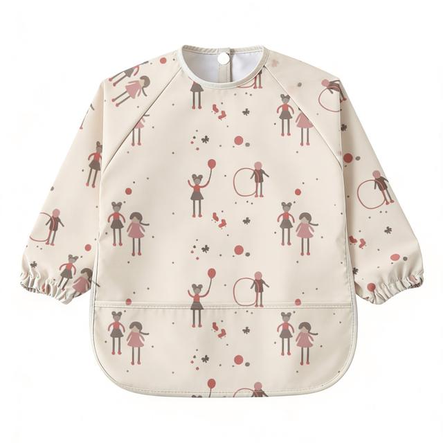 TEMU 1 db, Mosható, hosszú ujjú előke, mosható overall, zsebbel, hosszú ujjú előke minden évszakra