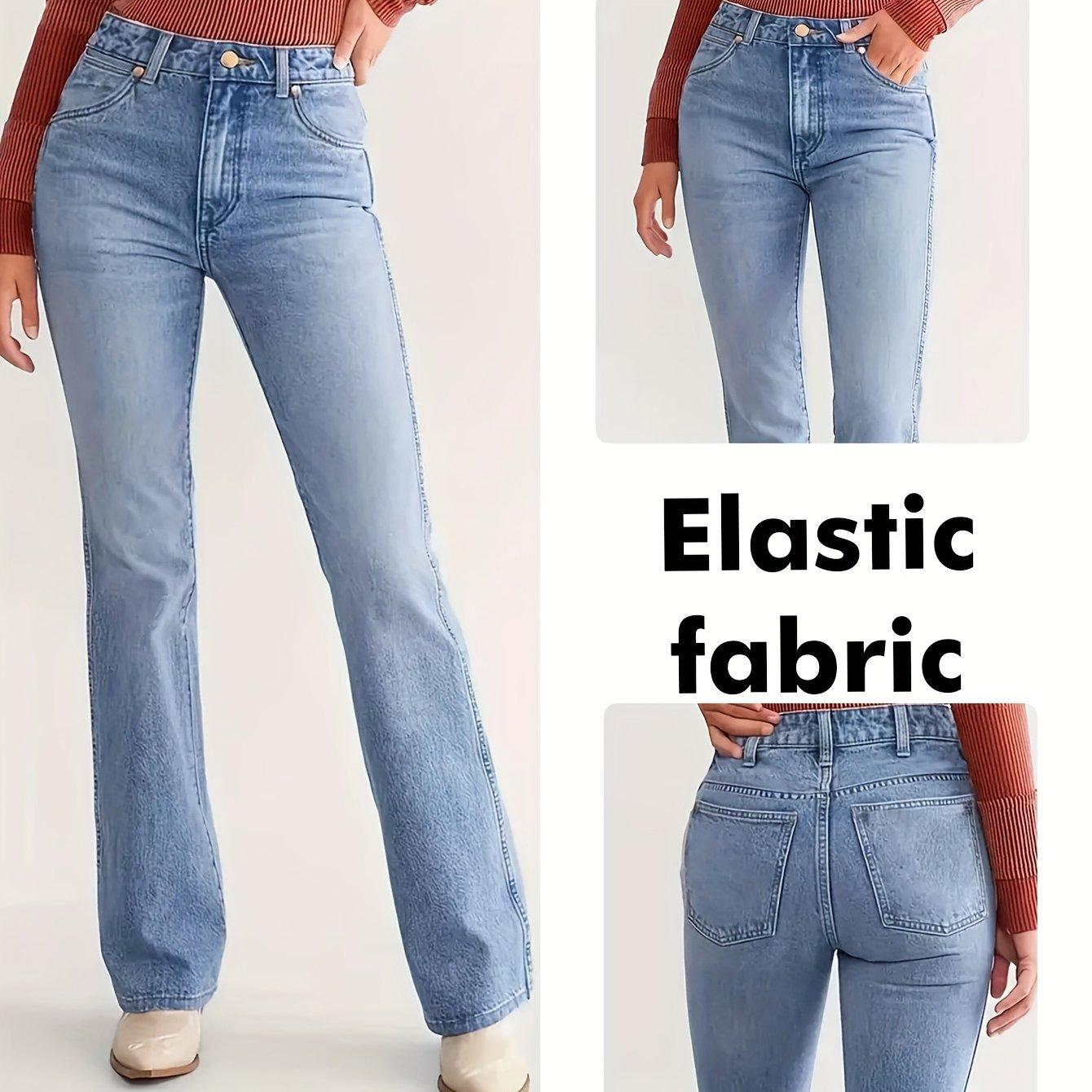 TEMU Women's Elegant -leg Jeans