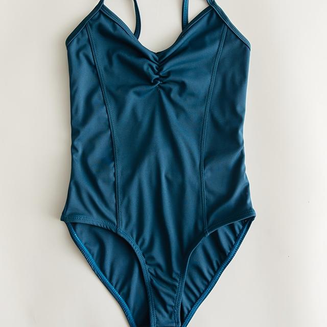 TEMU Camisola de entrenamiento y baile barata y de moda, leotardos de ballet para de nailon y licra en , azul , , perfectos para exteriores