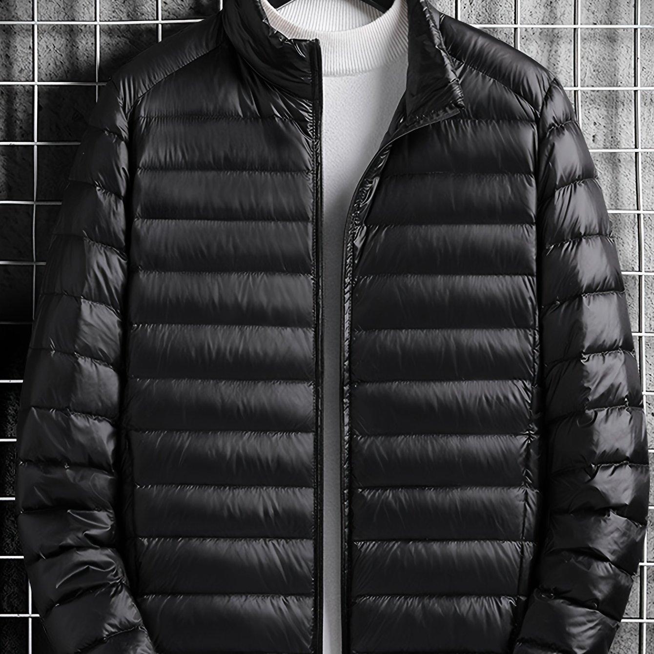TEMU Men's Lightweight Jacket, Fashionable And Warm For Autumn And Winter, Perfect For Casual