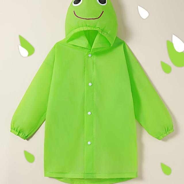 TEMU Portable Raincoat For Girls Ages 4-7, Outdoor Hiking, Play, And Camping