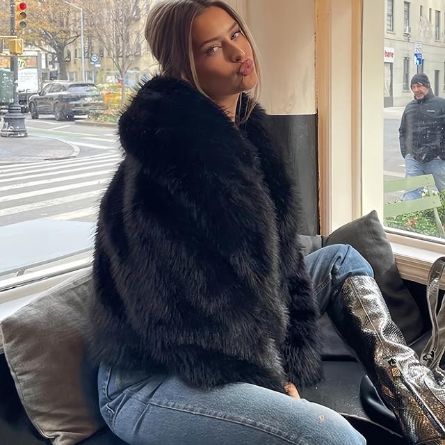 TEMU Jesień/ Sztuczna Kurtka: Wygodna, Ciepła, Młodzieżowa, Elegancka i Modna Krótka Kurtka