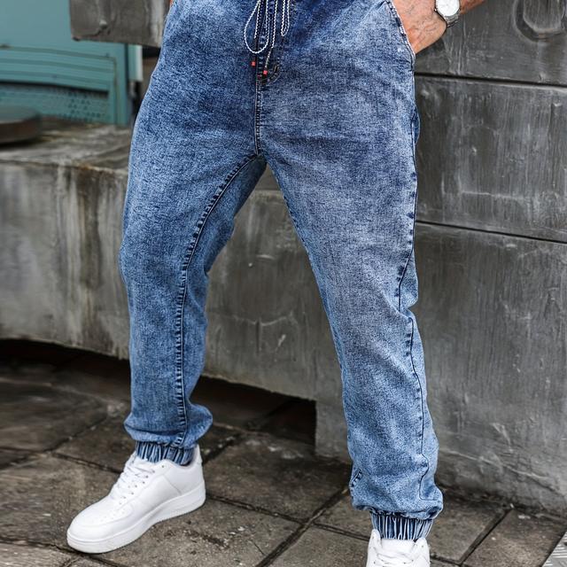 TEMU Plus Size Men's Jeans, Plus Size