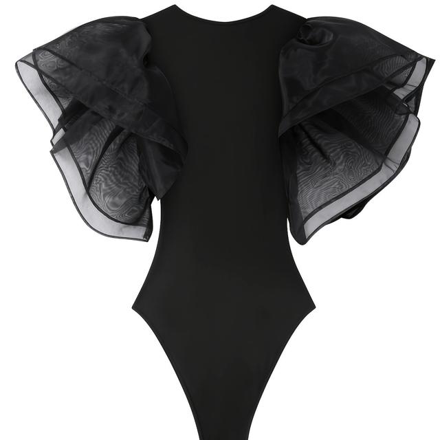 TEMU Kontrasztos Csipkevarrással Díszített Egyszínű Testformáló