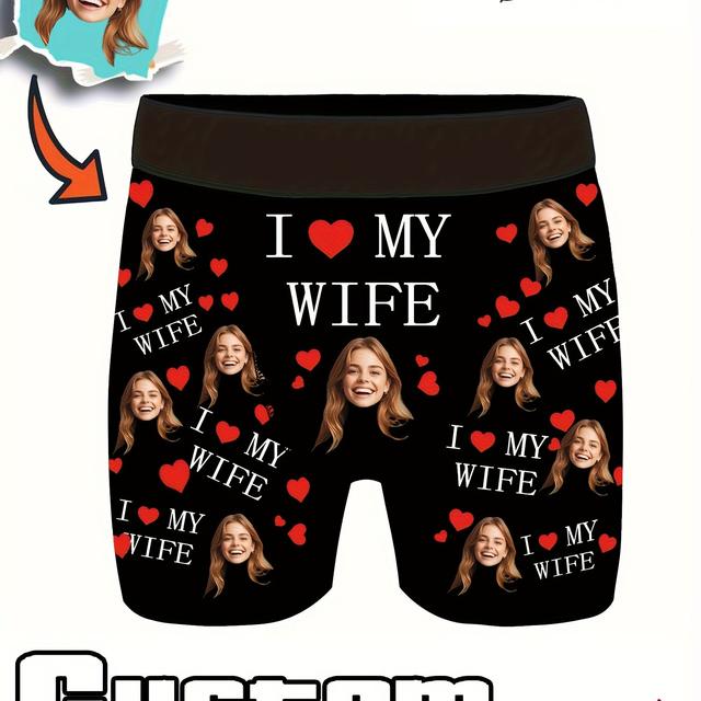 TEMU Song Youmi + Customizes Boxers With Images, Personalized Face Photo Boxers, Fun Underwear Featuring Faces, And Prank Gifts For Dad/husband/boyfriend.