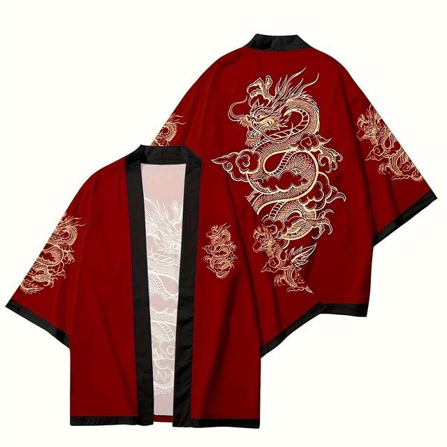 TEMU Dragon Style Cloak, Chinese Size, Please Check The Size Guide