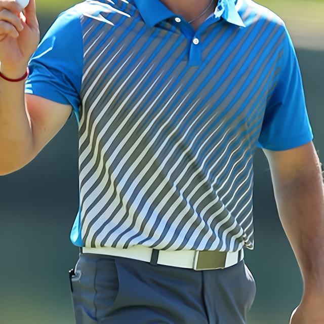 TEMU Polo de Golf Casual Deportivo para Hombre, Ideal para Varios Deportes de Pelota