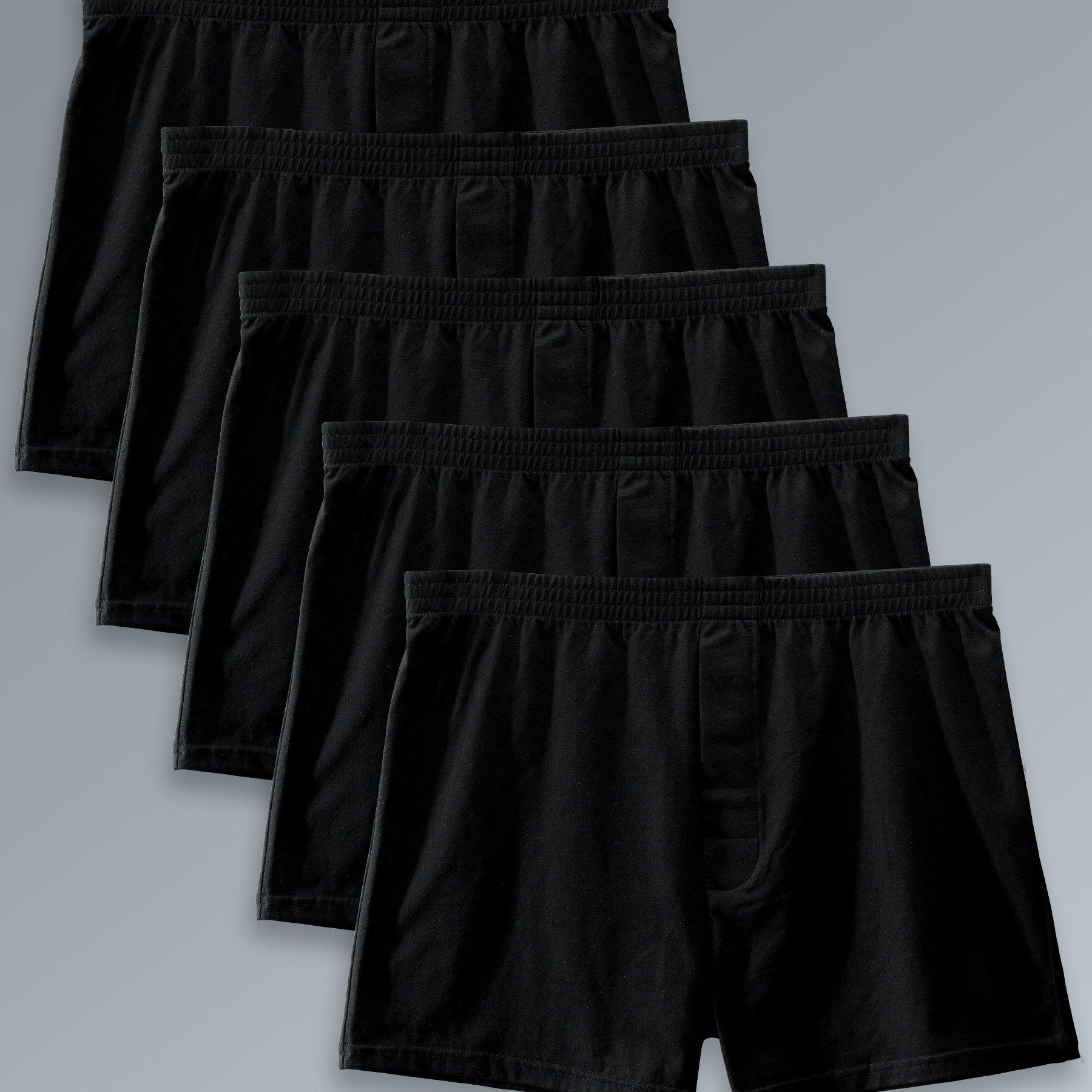 TEMU 5pcs Men's Boxer Briefs, Comfortable Fake Fly Men's Underwear, Machine Washable