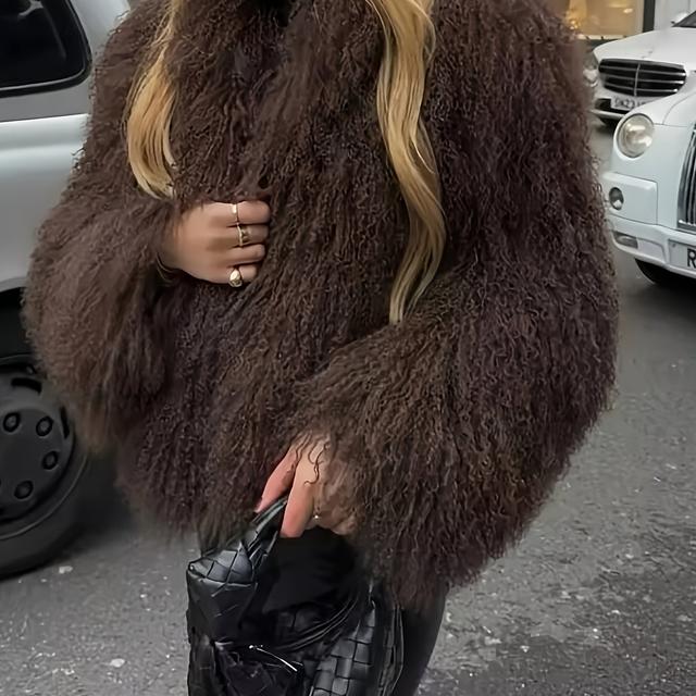 TEMU Elegante en Stijlvolle Nieuwe Herfst- en Winter Warme Jas Top