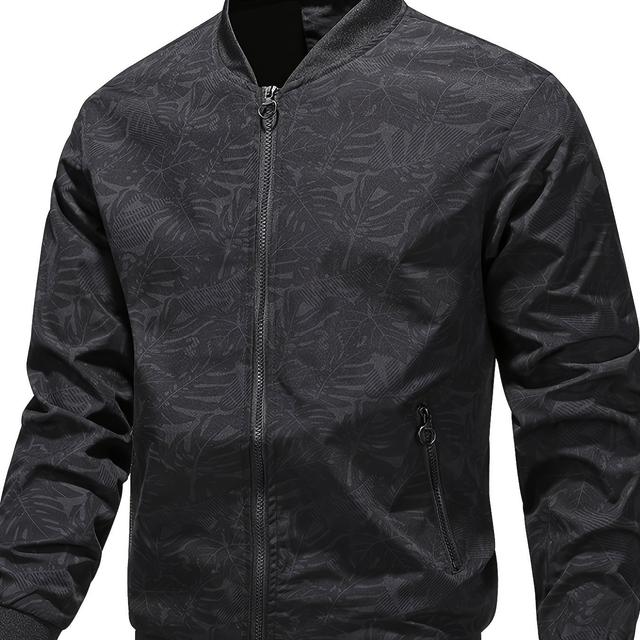 TEMU 스프링 스트림 신상 가을/겨울 남성 프린트 재킷, 청소년 야구 칼라 인기 신상 패션 고품질 원단 부티크 퀄리티 메인 푸시 모델