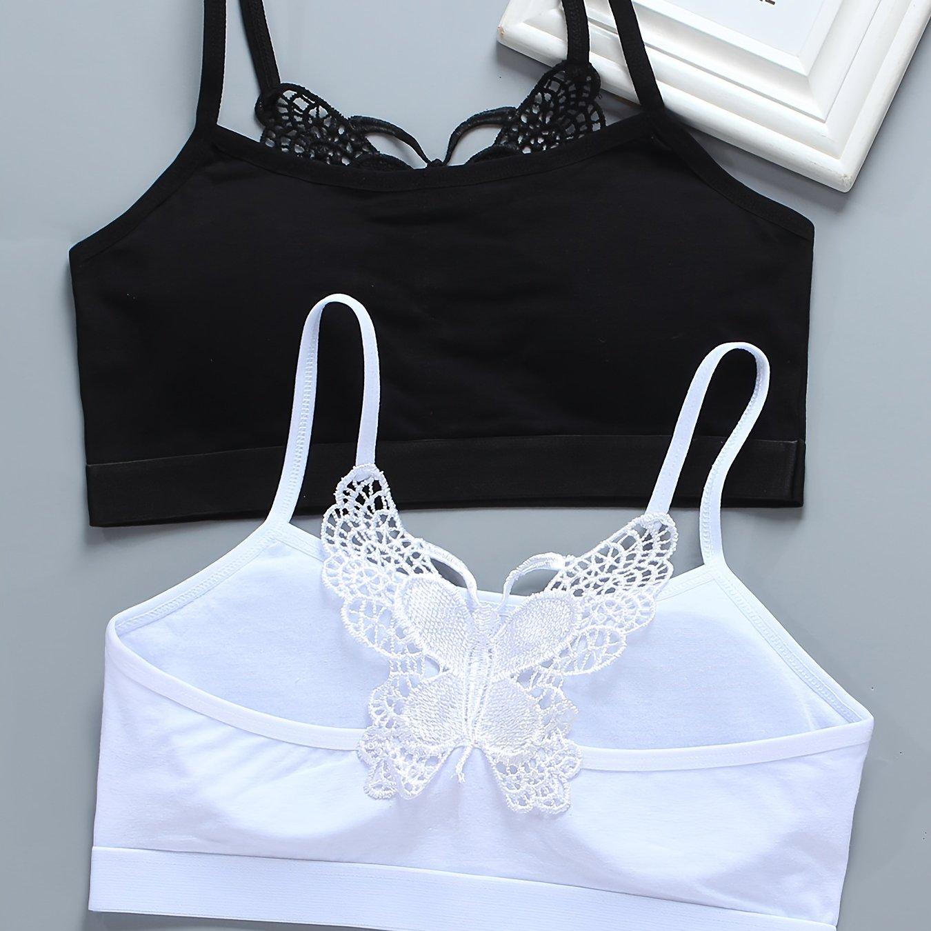 TEMU 2pcs Backless Bow Wrap Bralette 11-13