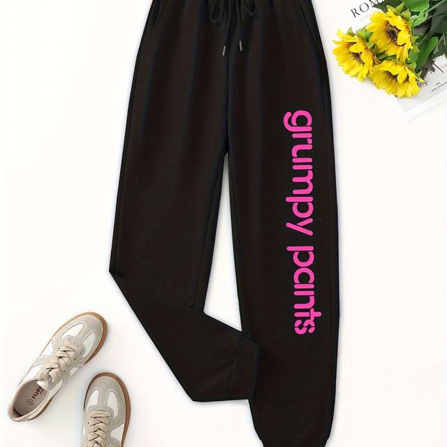 TEMU Drawstring Elastic Sports Pants Casual Pants For Spring And Autumn