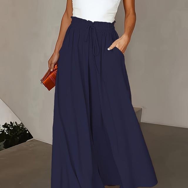 TEMU Pantalones de Mujer Talla Grande, Moda Casual Ajustados y Rectos