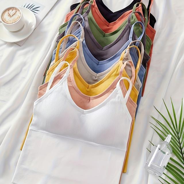 TEMU Neunfarbiges Set Bequemes Rückenfreies Weste