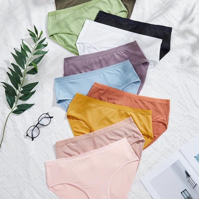 TEMU 10 pièces Sous-vêtements Femme Grande Taille - Culottes Douces et Respirantes, Pack Uni , Confortable et Décontracté, Adapté aux Tailles Femmes (10 pièces)