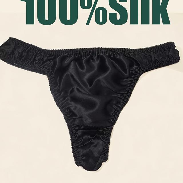 TEMU Pánské 100% hedvábné spodní prádlo z morušového hedvábí - jednobarevné kalhotky s plným krytím, nesedící střih, prodyšná látka pro volnočasové nošení, příležitostné i speciální příležitosti