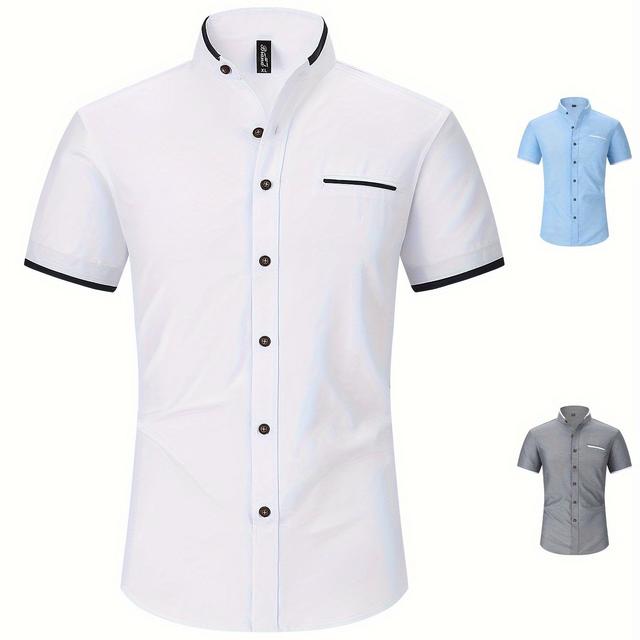 TEMU Chemise Décontractée à Manches Courtes pour Homme -