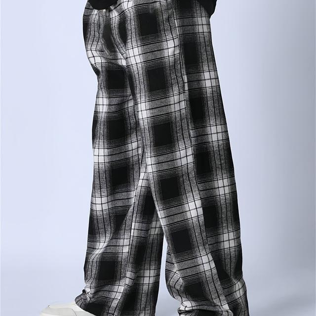 TEMU Loose Fit Jogger Sweatpants, Elastic Comfortable Casual Pants, Perfect For Outdoor