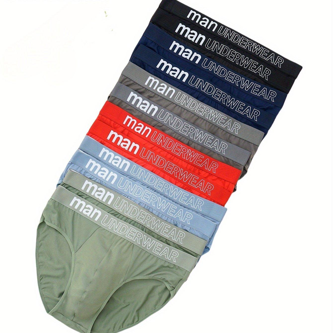 TEMU Set Of 's Trendy Underwear, Featuring A Stylish Loose Fit Made From A Breathable, Sexy Printed Briefs, In Plus Sizes, And Large Triangle Cut