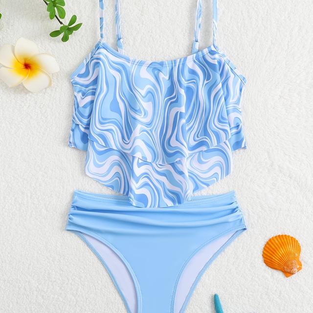 TEMU Mädchen Bikini Badeanzug Set