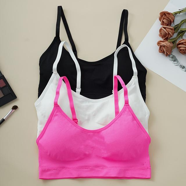 TEMU Bezešvá, vysoce elastická sada tří kusů bezdrátového dámského spodního prádla