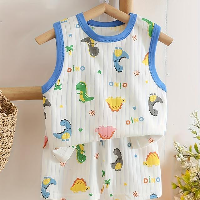 TEMU เสื้อเด็กชุดใหม่ ชุดเด็ก ผ้าพิมพ์ลายการ์ตูน แฟชั่นร้อนแรง 2025 ไซส์ 80-120 BXT29