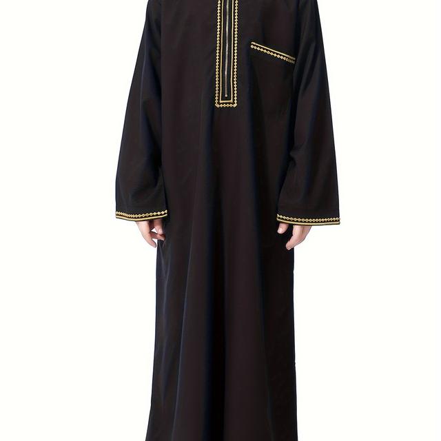 TEMU Boys Traditional Long Sleeve With , Casual Boys Full-length Long Sleeve Clothing