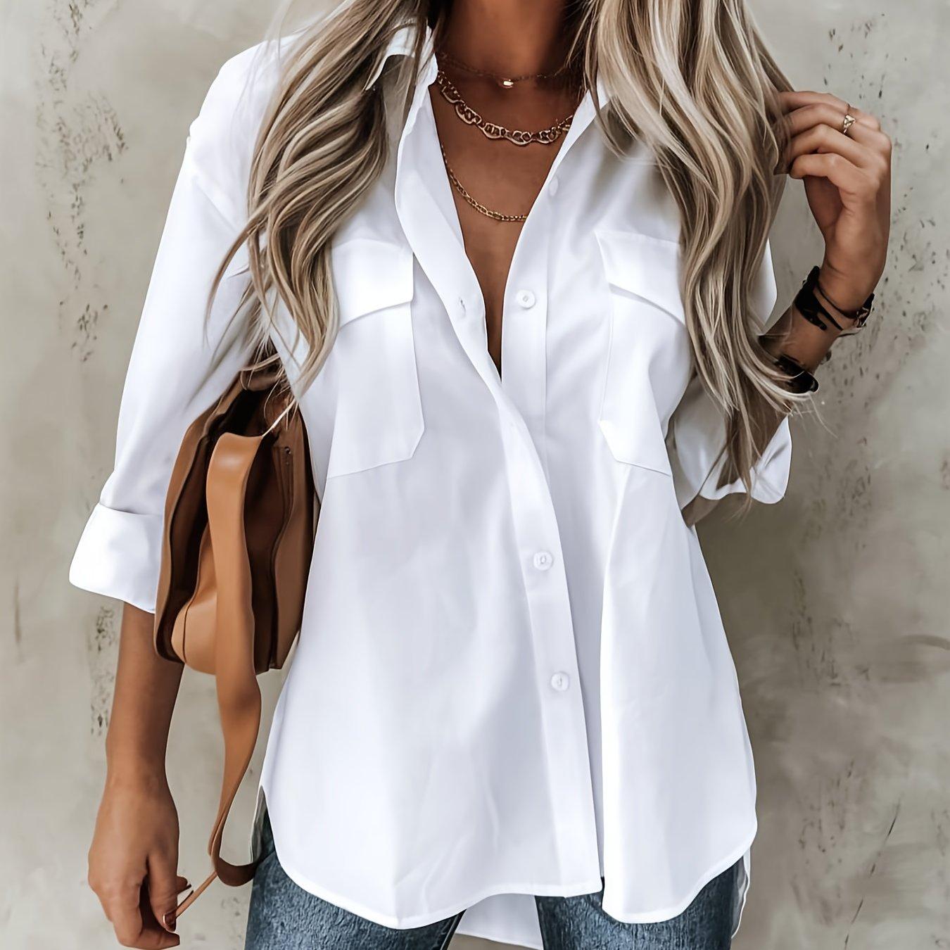 TEMU Plus Size - Plus Size - Plus-size Women' Color Shirt