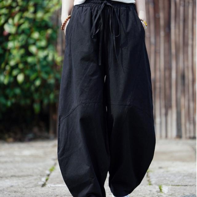 TEMU メンズ 日本風ワイドレッグパンツ - 軽量伸縮性ウエストドロー、ビンテージルーズフィットトラウザー、ベージュカジュアルルパンツ 日常＆ルイベント用 オール快適着心地 ミニマリストデザイン 滑らかな質感 ポリエステルファイバー