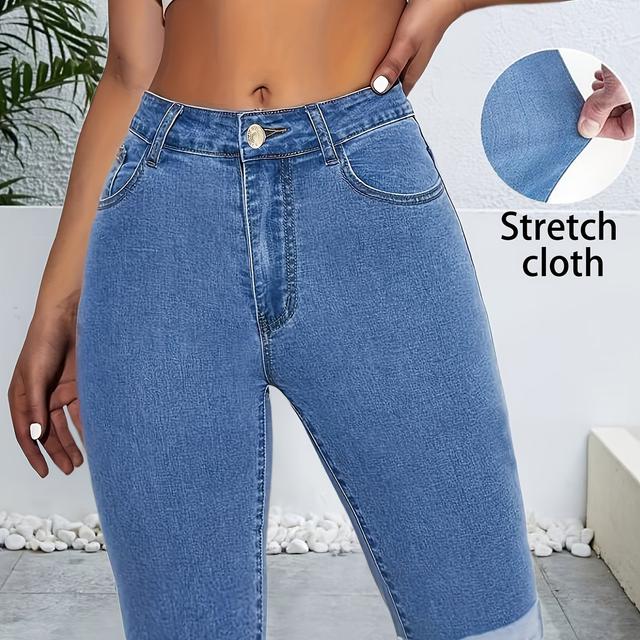 TEMU Women's Summer Fashion Versatile Elastic Cuff Mid-length Pants