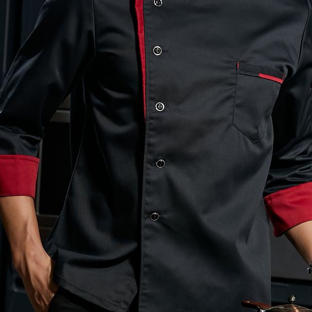 TEMU Kochuniformen für Damen und Herren, hochwertige Kochbekleidung, Schuluniformen im Western-Stil für Hotels und Restaurants | Professionelle Kleidung | Mesh-Gewebe Oberteil, Kochuniform