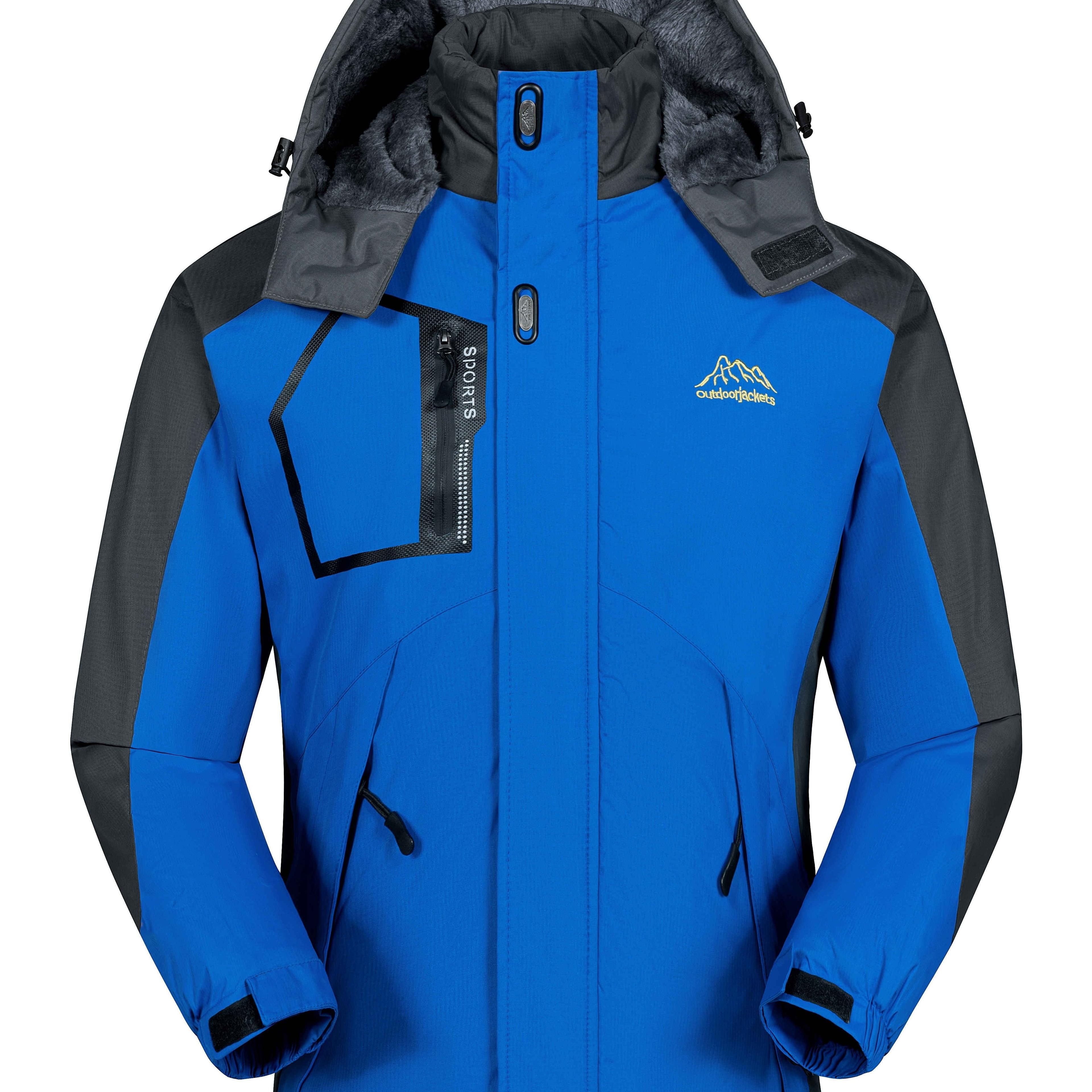 TEMU Chaqueta de Invierno y Otoño para Hombre, Ropa Gruesa de Forro Polar a Prueba de Viento