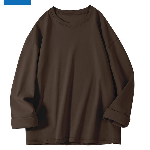TEMU Jeanswest Women's Autumn Basic Long-sleeve T-shirt, Loose Fit Casual Top, Made Of Soft And Skin-friendly Pure Fabric, Stylish And Versatile