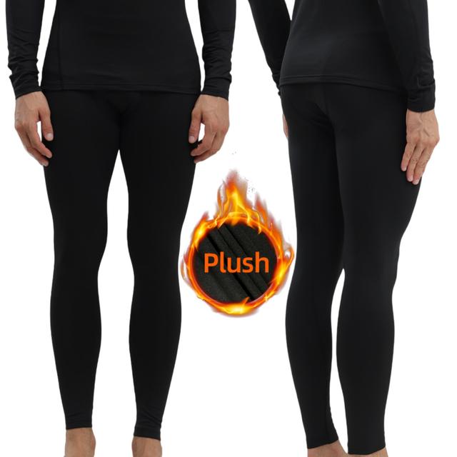 TEMU Őszi és téli férfi formázó nadrág, kompressziós és alapréteg, szűk és gyapjúszőrös meleg, bőrbarát és kényelmes, fitnesz edzéshez, futáshoz, kerékpározáshoz, túrázáshoz, síeléshez, kültéri