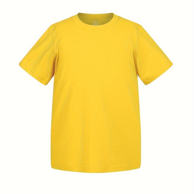 TEMU T-shirts Made From Pre- Combed Jersey With Finishing In Solid Colors.