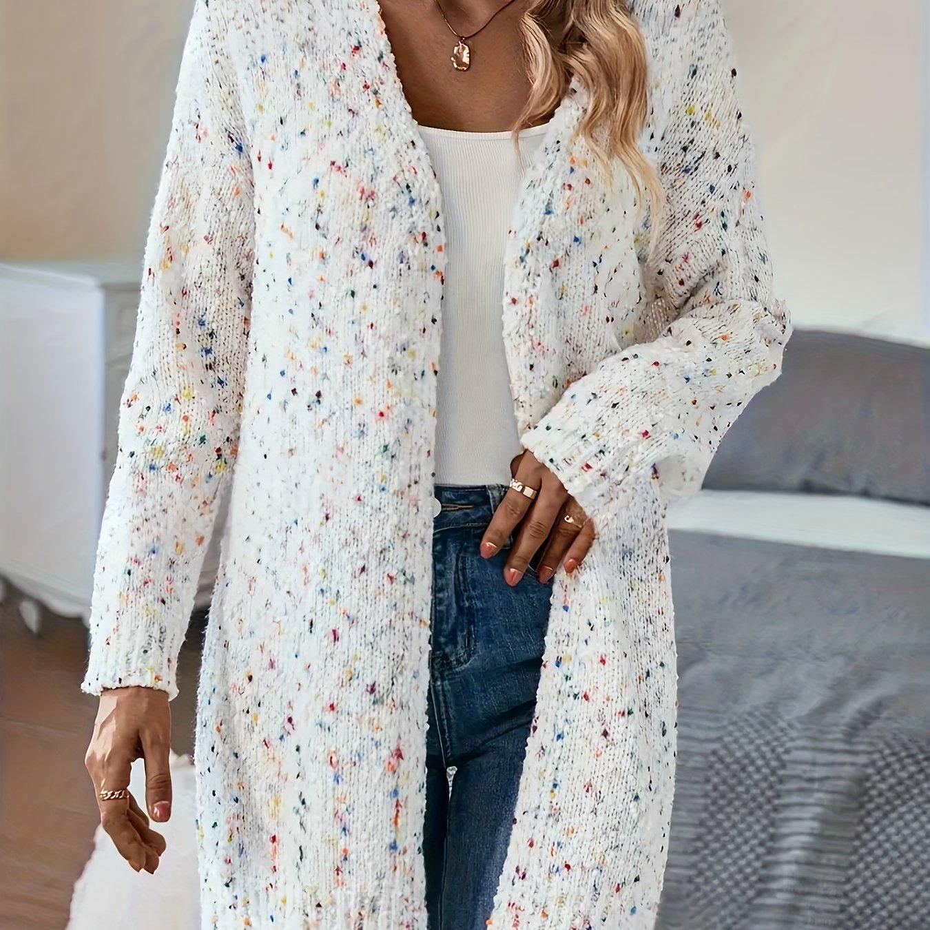 TEMU Pull à manches longues enveloppant pour femmes grande taille, manteau pour automne et hiver