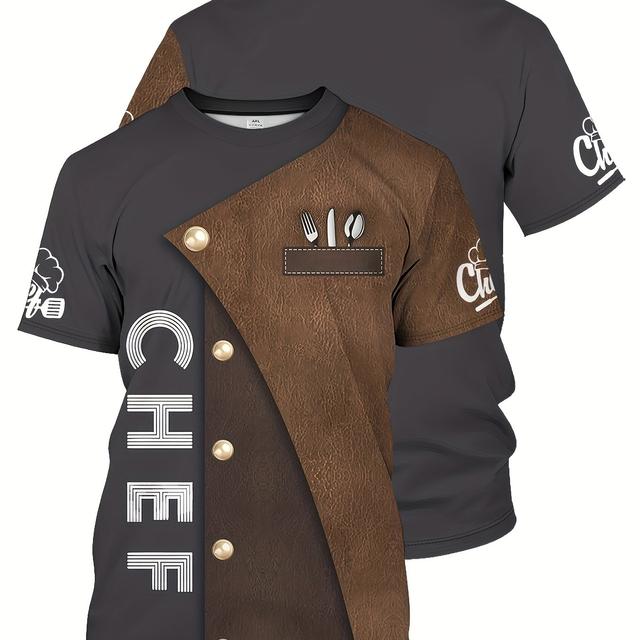 TEMU Nian Nian - Elegant And Stylish Women's Chef T-shirt, V-neck Tee For Cooking Enthusiasts, Chef Gift