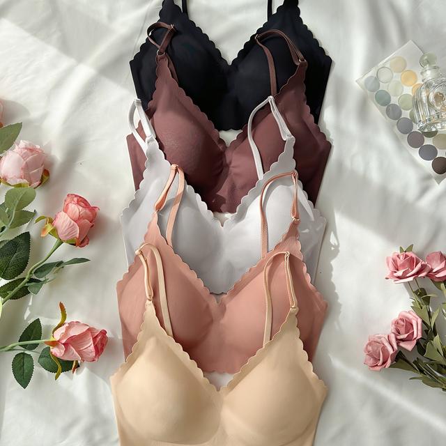 TEMU 5 шт. Безшовні клейкі жіночі бюстгальтери