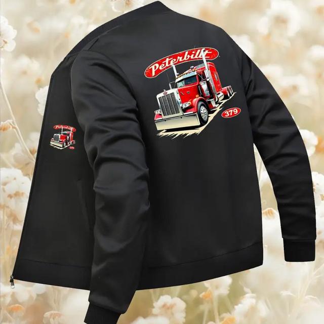 TEMU Chaqueta para Hombre, Cuello de Béisbol de /Otoño, Moda Deportiva Casual de , Nueva Tendencia en Ropa de Abrigo