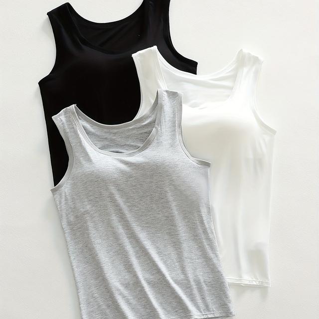 TEMU Summer Camisole Vest, To Wear , Integrated Vest With Chest Pad, Integrated Outerwear With Chest Pad, Vest With Chest Pad