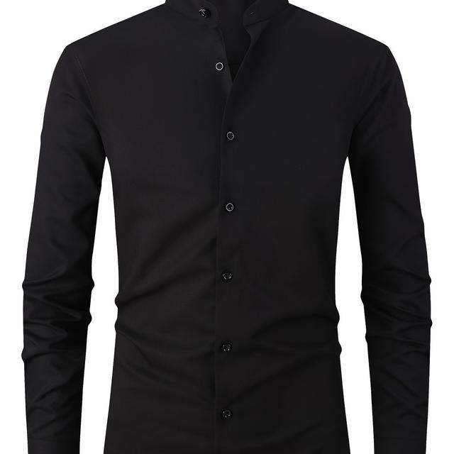 TEMU Einfarbiges Langarmhemd