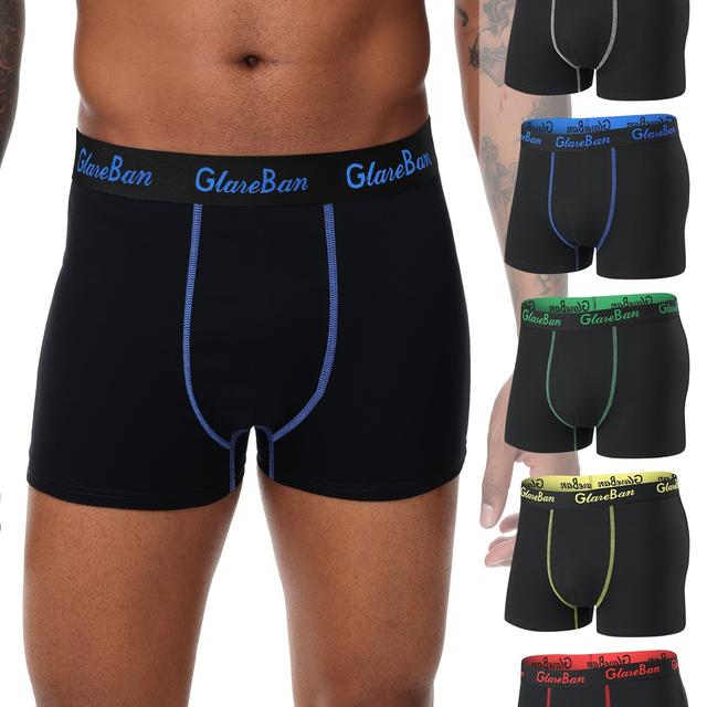 TEMU 5er Pack Baumwoll-Boxershorts Herren Unterhosen Weiche Männer-Slips Sport Boxers Shorts Bequem Hochwertige Marke