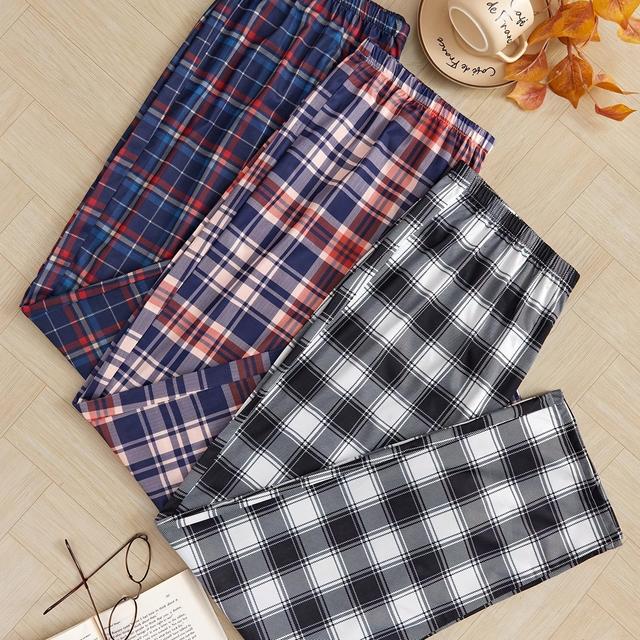 TEMU Men's 3pcs Set Of Print Loungewear And Casual Sleep Pants