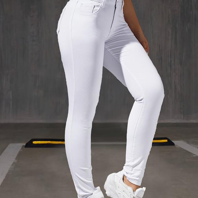 TEMU Weiße Damen-Skinny-Fit-Hosen