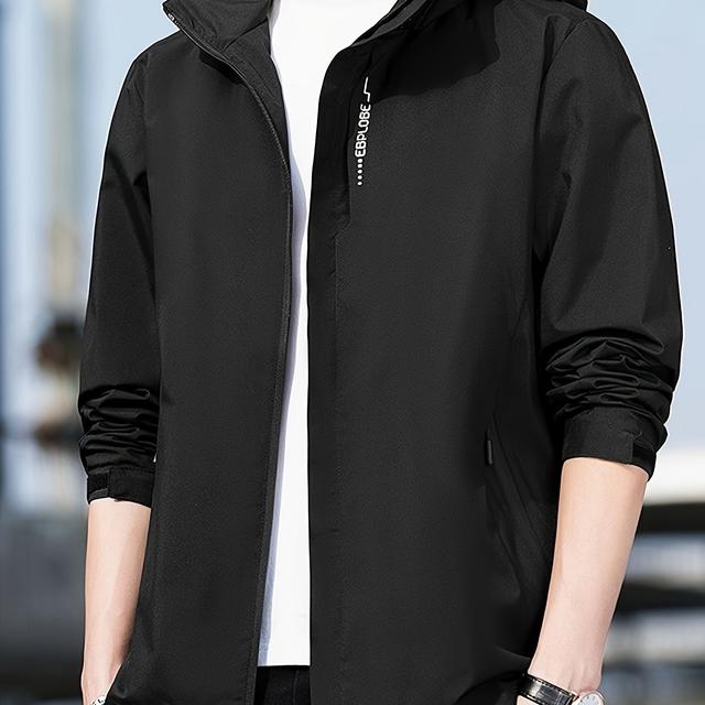 TEMU メンズカジュアルアウトドアスポーツ長袖フード付きジャケット