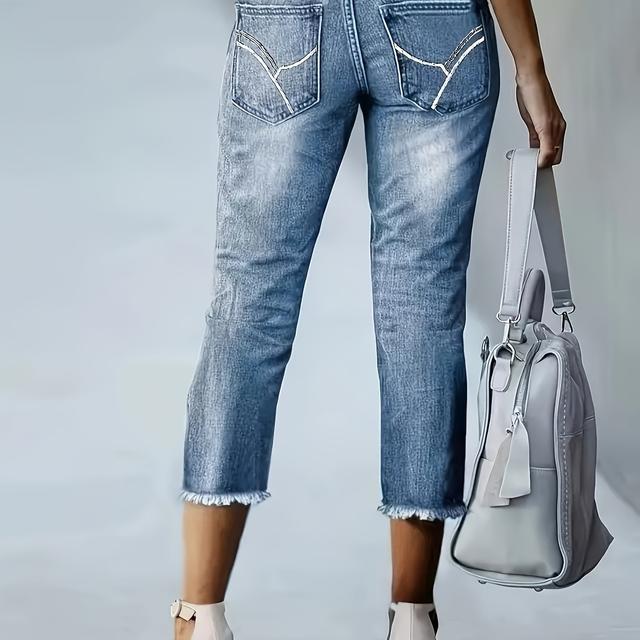 TEMU Jeans Vintage de Tiro y Ajustados para Mujer Talla Grande - Pantalones Vaqueros Elásticos con de Botón, Lavables a Máquina, Casuales para Todas