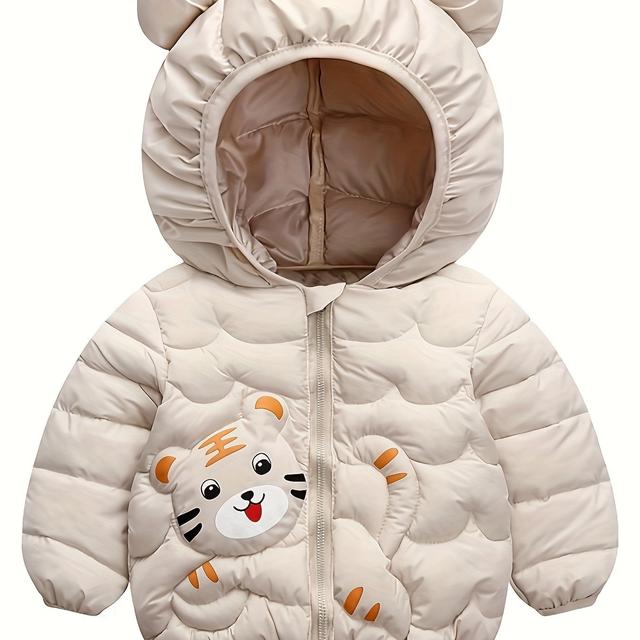 TEMU Kinderjacke Herbst- und Winterstil Jungen - Jacke mit Füllung Kleine und mittlere Kinderjacke Baby Säugling Warme Trendige Jacke