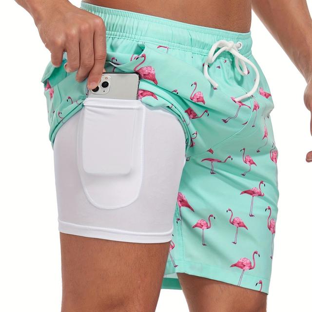 TEMU Pantalones Cortos de Playa para Hombre de Secado Rápido