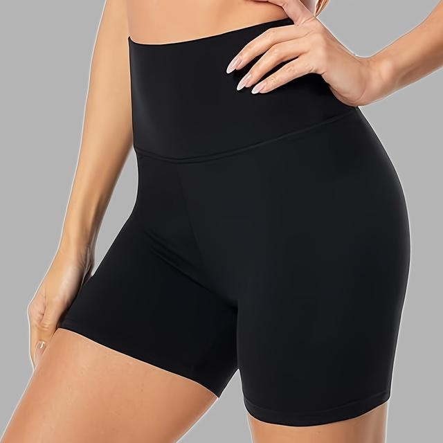 TEMU Жіночі велосипедні шорти з високою талією, живота, фітнес-шорти для тренувань, бігу, йоги, спортивний одяг жіночий плюс сайз