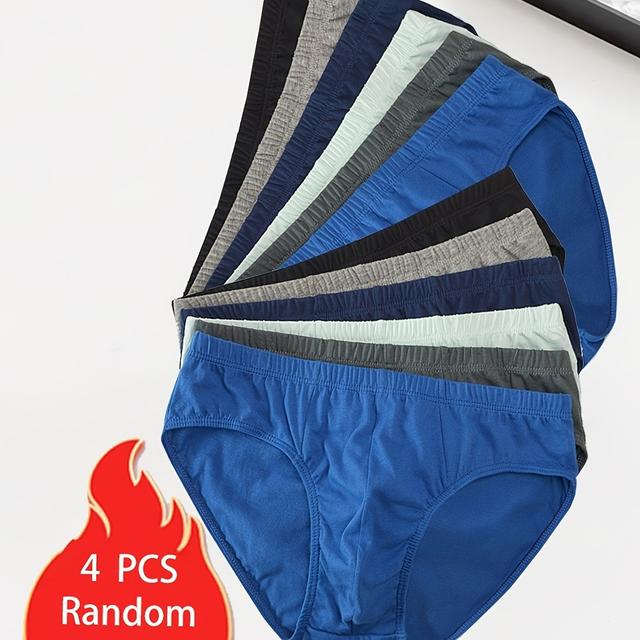 TEMU 4/8pcs Random Color Men's Fashion Solid Color Breathable